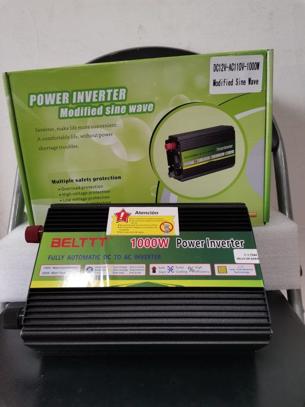 Inversor 12V 110AC con USB onda Pura